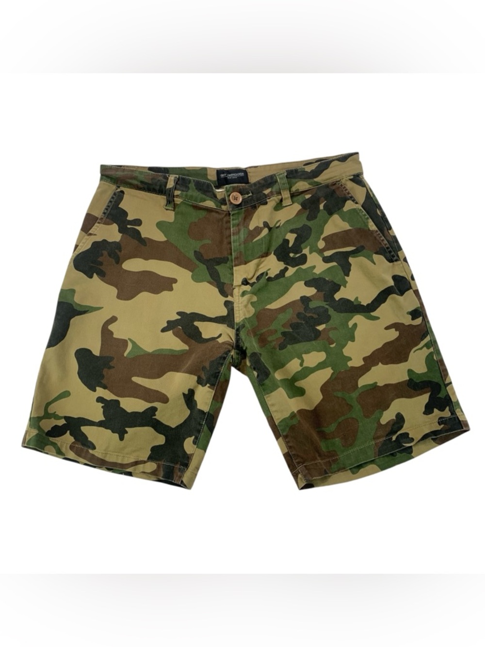 Obey Men’s 32 Camo Shorts Stretch Cotton Chino‎ Streetwear Flat Front